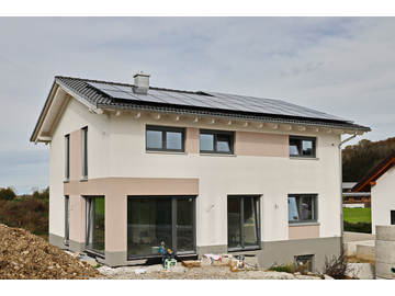 Wohnhaus-Neubau mit Garage